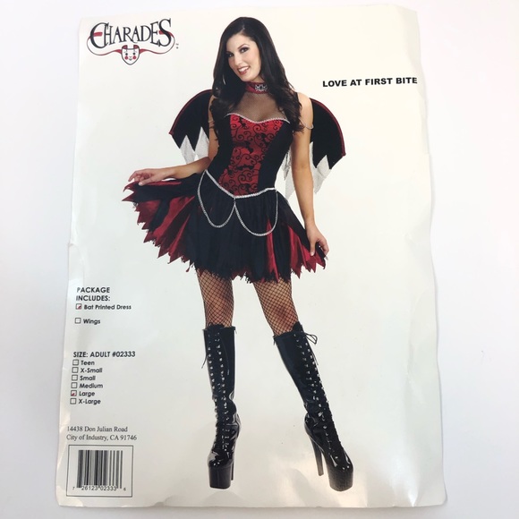 Love At First Bite Vampire Halloween Dress… - Picture 2 of 4